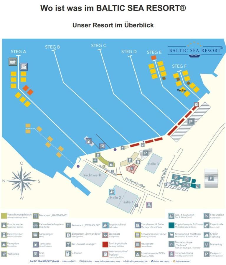 Hotel 4 Sterne Dtv Floating House Kröslin Zewnętrze zdjęcie